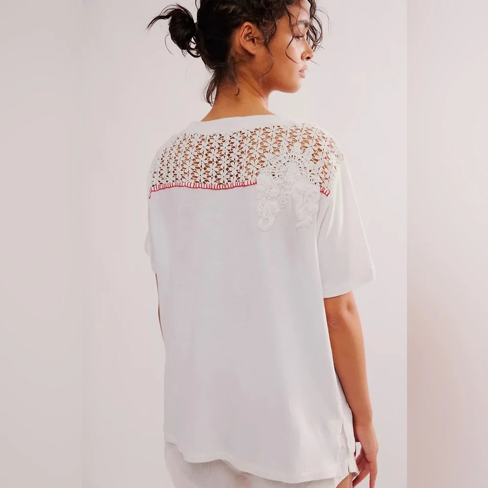 Free People Carly Twisted Tee NEW